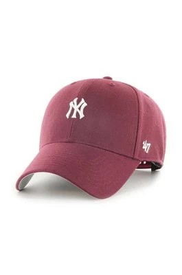Zdjęcie produktu 47 brand czapka MLB New York Yankees kolor bordowy z aplikacją