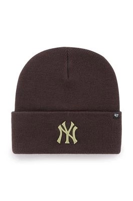 Zdjęcie produktu 47 brand czapka MLB New York Yankees kolor brązowy
