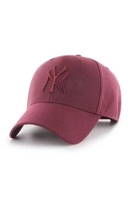 Zdjęcie produktu 47 brand Czapka MLB New York Yankees kolor brązowy z aplikacją