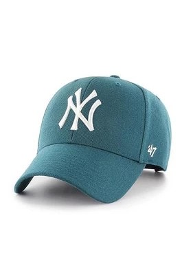 Zdjęcie produktu 47 brand Czapka MLB New York Yankees kolor zielony z aplikacją
