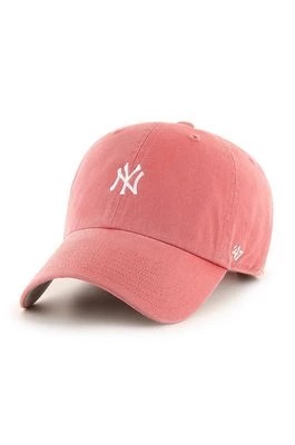 Zdjęcie produktu 47 brand czapka New York Yankees kolor różowy z aplikacją