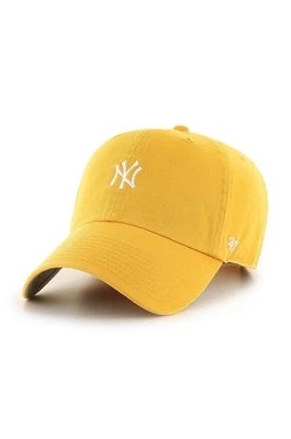 Zdjęcie produktu 47 brand czapka New York Yankees kolor żółty z aplikacją