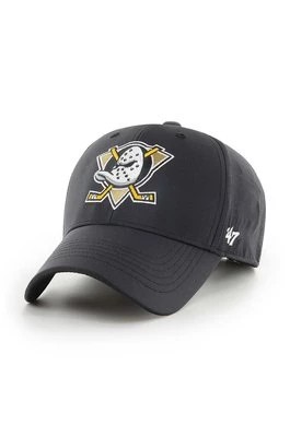 Zdjęcie produktu 47 brand czapka NHL Anaheim Ducks kolor czarny z aplikacją
