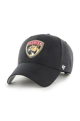 Zdjęcie produktu 47 brand Czapka NHL Florida Panthers kolor czarny z aplikacją H-MVP26WBV-BKC