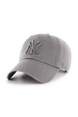 Zdjęcie produktu 47 brand czapka z daszkiem bawełniana MLB New York Yankees kolor szary z aplikacją B-RGW17GWSNL-DY