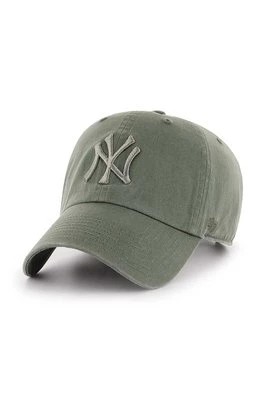 Zdjęcie produktu 47 brand czapka z daszkiem bawełniana MLB New York Yankees kolor zielony z aplikacją B-RGW17GWSNL-MSA