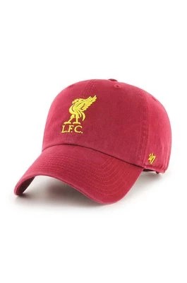 Zdjęcie produktu 47 brand Czapka z daszkiem EPL Liverpool kolor czerwony z aplikacją