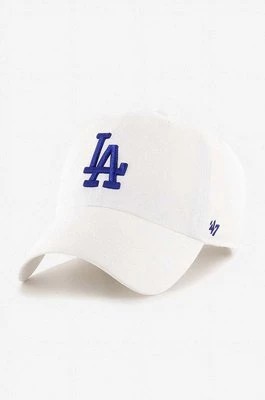 Zdjęcie produktu 47 brand czapka z daszkiem Los Angeles Dodgres kolor biały z aplikacją B-RGW12GWS-WHE