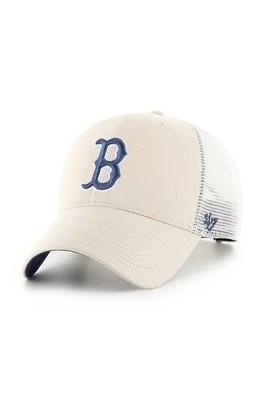 Zdjęcie produktu 47 brand czapka z daszkiem MLB Boston Red Sox kolor beżowy z aplikacją