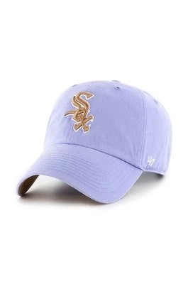 Zdjęcie produktu 47 brand czapka z daszkiem MLB Chicago White Sox kolor fioletowy z aplikacją
