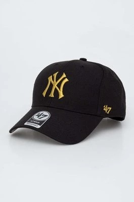 Zdjęcie produktu 47 brand czapka z daszkiem MLB New York Yankees kolor czarny z aplikacją