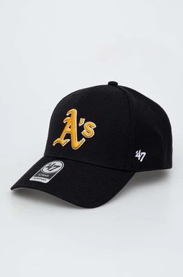 Zdjęcie produktu 47 brand Czapka z daszkiem MLB Oakland Athletics kolor czarny z aplikacją