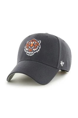 Zdjęcie produktu 47 brand czapka z daszkiem z domieszką wełny MLB Detroit Tigers kolor granatowy z aplikacją