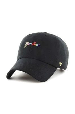 Zdjęcie produktu 47 brand czapka z daszkiem z domieszką wełny MLB New York Yankees kolor czarny z aplikacją