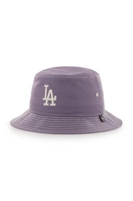 Zdjęcie produktu 47 brand kapelusz Los Angeles Dodgers kolor fioletowy bawełniany