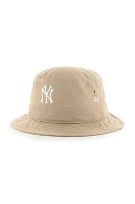 Zdjęcie produktu 47 brand Kapelusz MLB New York Yankees kolor beżowy bawełniany