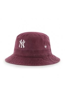 Zdjęcie produktu 47 brand Kapelusz MLB New York Yankees kolor fioletowy bawełniany