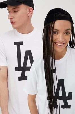 Zdjęcie produktu 47 brand t-shirt bawełniany MLB Los Angeles Dodgers kolor biały z nadrukiem BB012TEMIME557555WW