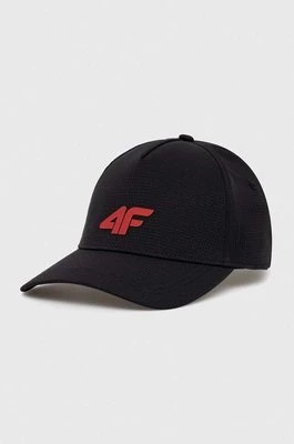 Zdjęcie produktu 4F czapka z daszkiem kolor czarny gładka