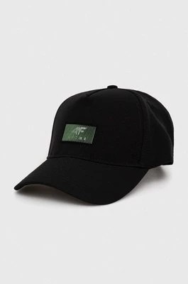 Zdjęcie produktu 4F czapka z daszkiem kolor czarny z aplikacją