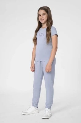 Zdjęcie produktu 4F spodnie dresowe dziecięce F158 kolor niebieski gładkie