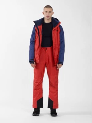 Zdjęcie produktu 4F Spodnie narciarskie 4FAW23TFTRM402 Czerwony Regular Fit