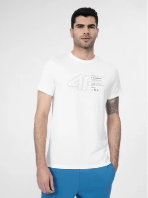 Zdjęcie produktu 4F T-Shirt 4FSS23TTSHM303 Biały Regular Fit