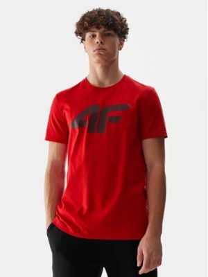 Zdjęcie produktu 4F T-Shirt 4FWSS24TTSHM1155 Bordowy Regular Fit