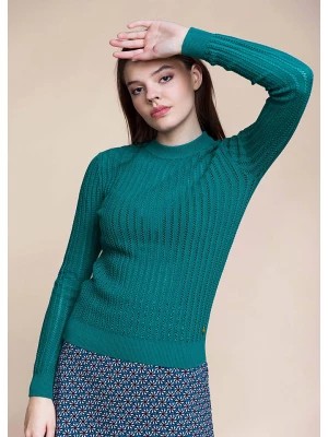 Zdjęcie produktu 4funkyflavours Sweter "Beam Me Up" w kolorze morskim rozmiar: XL