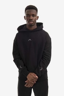 Zdjęcie produktu A-COLD-WALL* bluza bawełniana Essential Hoodie męska kolor czarny z kapturem z nadrukiem ACWMW081.-GREEN