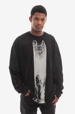 Zdjęcie produktu A-COLD-WALL* longsleeve bawełniany Plaster LS T-shirt kolor czarny z nadrukiem ACWMTS094-BLACK