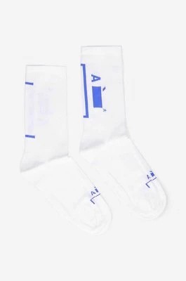 Zdjęcie produktu A-COLD-WALL* skarpetki Barcket Sock kolor biały ACWMSK027-WHITE