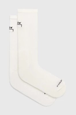 Zdjęcie produktu A-COLD-WALL* skarpetki Bracket Sock męskie kolor beżowy ACWMSK037