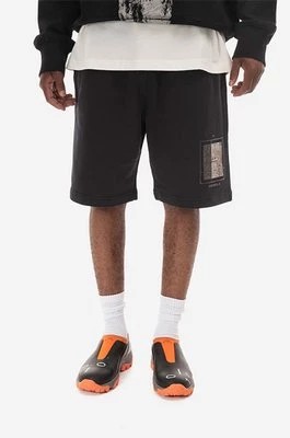 Zdjęcie produktu A-COLD-WALL* szorty bawełniane Foil Grid Sweat Shorts kolor czarny ACWMB132.-BLACK