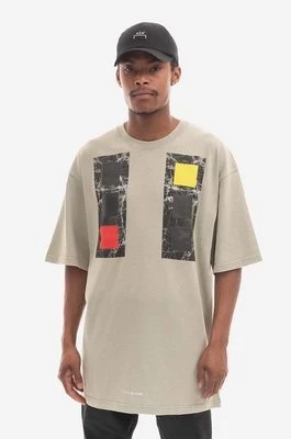 Zdjęcie produktu A-COLD-WALL* t-shirt bawełniany kolor szary wzorzysty ACWMTS097-COLDGREY