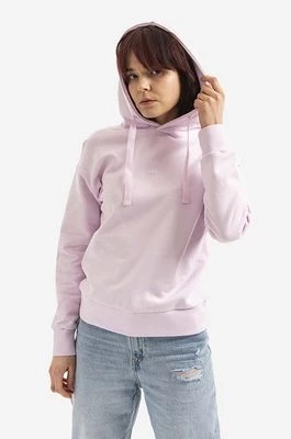 Zdjęcie produktu A.P.C. bluza bawełniana Hoodie Christina damska kolor różowy z kapturem z aplikacją COEIP.F27624-ROSEPALE