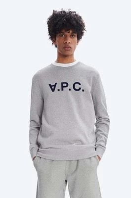 Zdjęcie produktu A.P.C. bluza bawełniana Sweat Vpc męska kolor szary z aplikacją COECQ.H27378-DARKNAVY