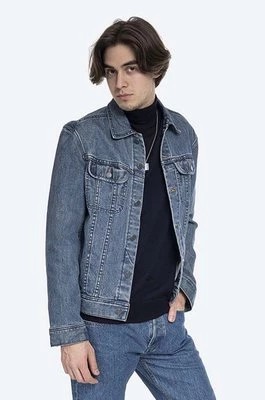 Zdjęcie produktu A.P.C. kurtka jeansowa Veste Jean Us męska kolor granatowy przejściowa COZZK.H02223-INDIGO