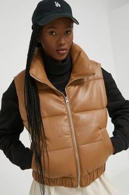 Zdjęcie produktu Abercrombie & Fitch bezrękawnik damski kolor brązowy zimowy