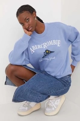 Zdjęcie produktu Abercrombie & Fitch bluza damska kolor niebieski z nadrukiem