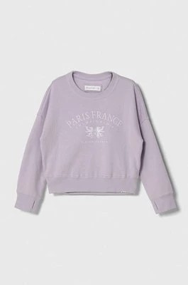 Zdjęcie produktu Abercrombie & Fitch bluza dziecięca kolor fioletowy z aplikacją