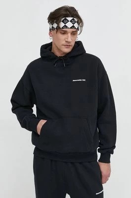 Zdjęcie produktu Abercrombie & Fitch bluza męska kolor czarny z kapturem gładka