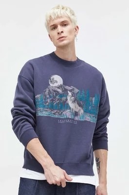Zdjęcie produktu Abercrombie & Fitch bluza męska kolor fioletowy z nadrukiem