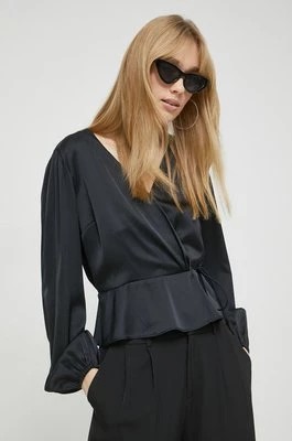 Zdjęcie produktu Abercrombie & Fitch bluzka damska kolor czarny gładka