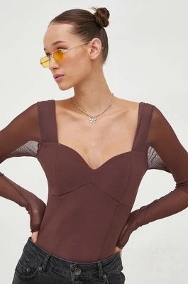 Zdjęcie produktu Abercrombie & Fitch body kolor brązowy gładka