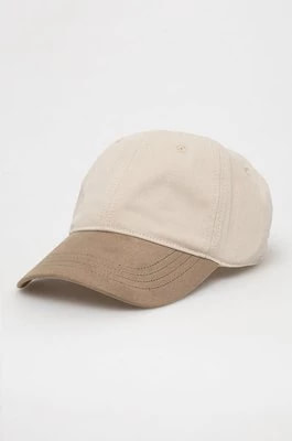 Zdjęcie produktu Abercrombie & Fitch czapka z daszkiem kolor beżowy gładka