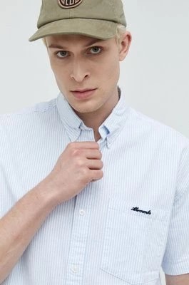 Zdjęcie produktu Abercrombie & Fitch koszula męska kolor biały relaxed z kołnierzykiem button-down