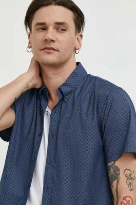 Zdjęcie produktu Abercrombie & Fitch koszula męska kolor granatowy slim z kołnierzykiem button-down