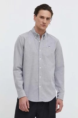 Zdjęcie produktu Abercrombie & Fitch koszula męska kolor szary regular z kołnierzykiem button-down