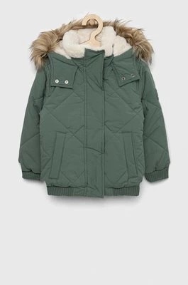 Zdjęcie produktu Abercrombie & Fitch kurtka dziecięca kolor zielony